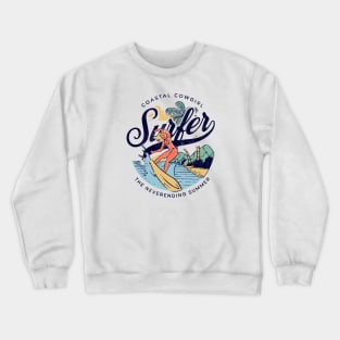 Coastal Cowgirl Surfer Crewneck Sweatshirt